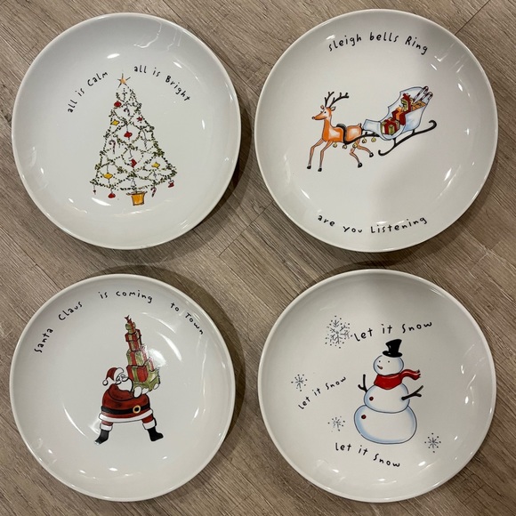 Pottery Barn Dining Pottery Barn Outlet Christmas Plates Set Of